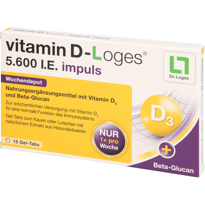 vitamin D-Loges 5,600 I.E. impuls Wochendepot, 15 St KTA