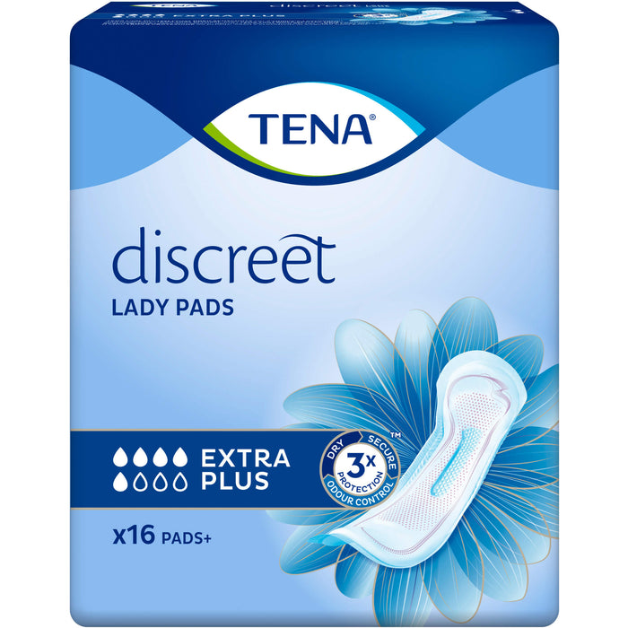 TENA Lady Discreet Extra Plus Inkontinenzeinlagen, 16 pcs. Insoles