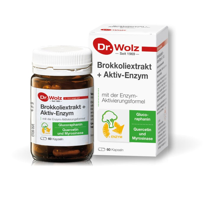 Dr. Wolz Brokkoliextrakt + Aktiv-Enzym Kapseln, 60 pc Capsules