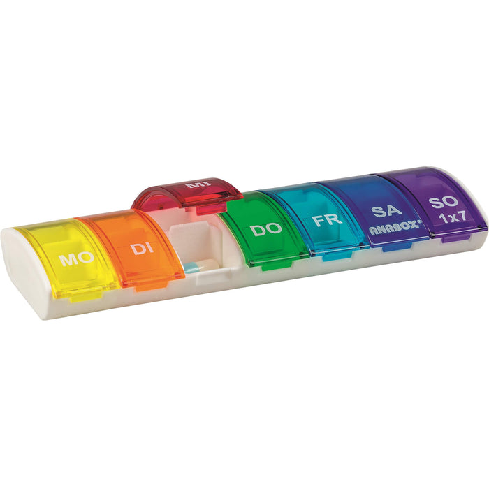 ANABOX 1x7 Regenbogen mit Fachteilern, 1 St. Dosette