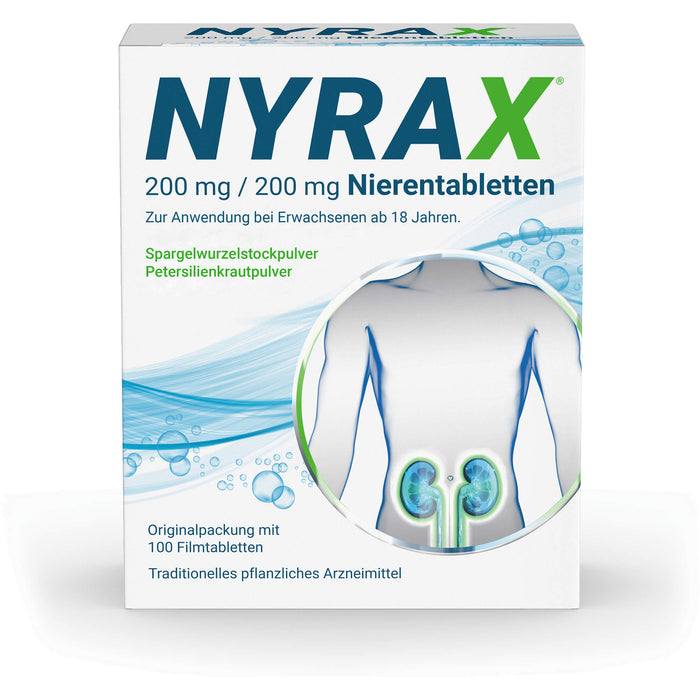 NYRAX 200 mg / 200 mg Nierentabletten, 100 St. Tabletten