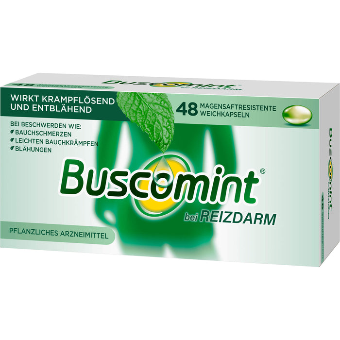 Buscomint Weichkapseln bei Reizdarm, 48 pc Capsules