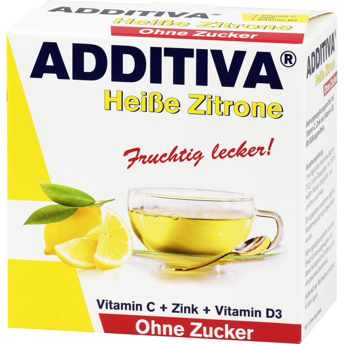 ADDITIVA Heiße Zitrone ohne Zucker Pulver, 10 pc Sachets