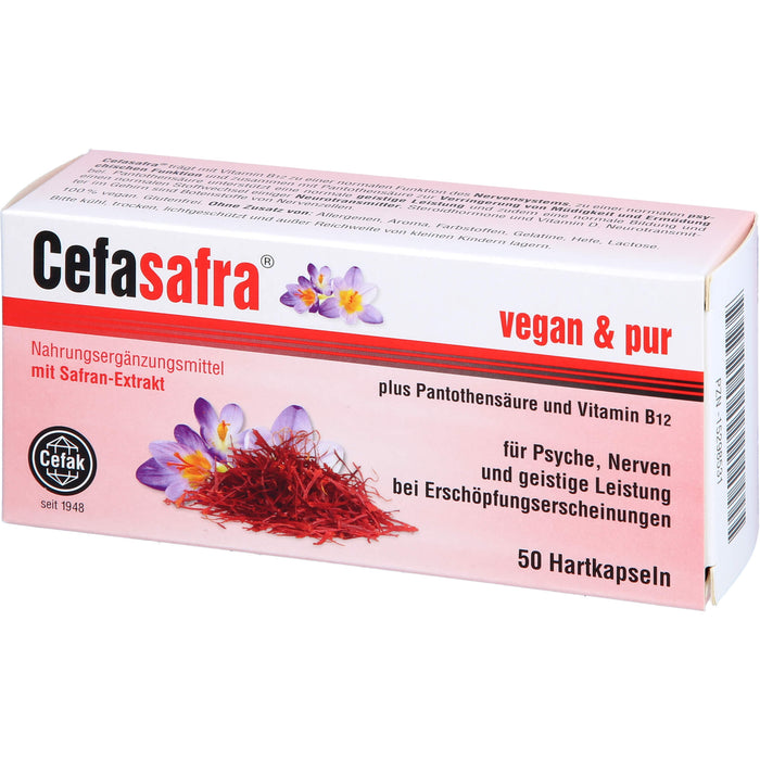 Cefasafra Kapseln für Psyche, Nerven und geistige Leistung, 50 pcs. Capsules