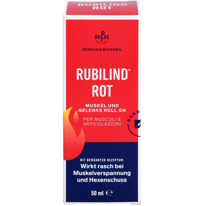 RUBILIND Rot Muskel und Gelenks Roll On, 50 ml XPK