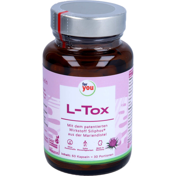 for you L-Tox - Leber Detox Kapseln, 60 St KAP