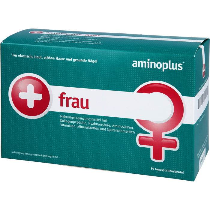 aminoplus frau Pulver für elastische Haut, schöne Haare und gesunde Nägel, 30 St. Beutel