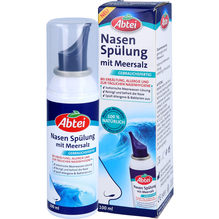 Abtei Nasen Spülung mit Meersalz, 100 ml Lösung