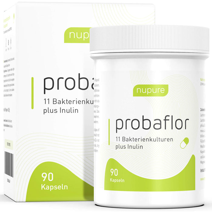 nupure probaflor - Probiotika zur Darmsanierung, 90 pcs. Capsules