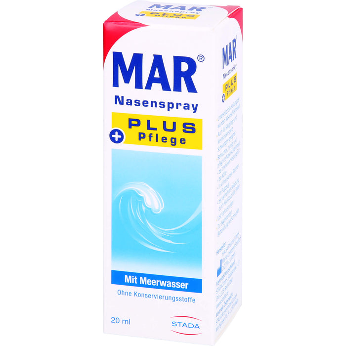 MAR Nasenspray plus Pflege mit Meerwasser, 20 ml Lösung