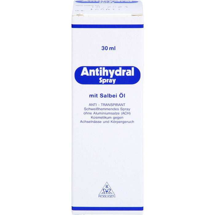 Antihydral Spray mit Salbei-Öl anti-transpirant, 30 ml Lösung