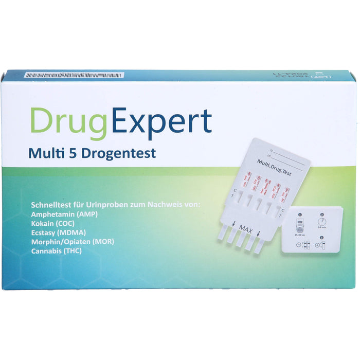 Drug Expert Multi 5 AMP COC MDMA MOR THC, 1 St TTR