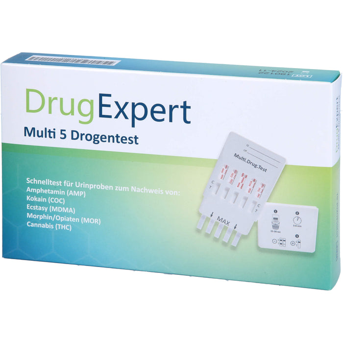 Drug Expert Multi 5 AMP COC MDMA MOR THC, 1 St TTR