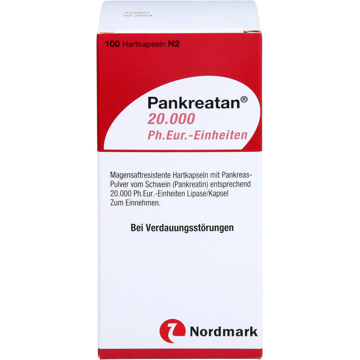 Pankreatan 20.000 Ph.Eur.-Einheiten Hartkapseln, 100 pc Capsules