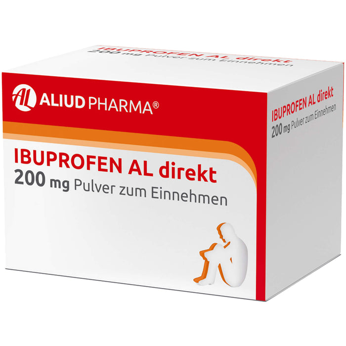 AL Ibuprofen direkt 200 mg Pulver bei Schmerzen und Fieber, 20 pc Poudre