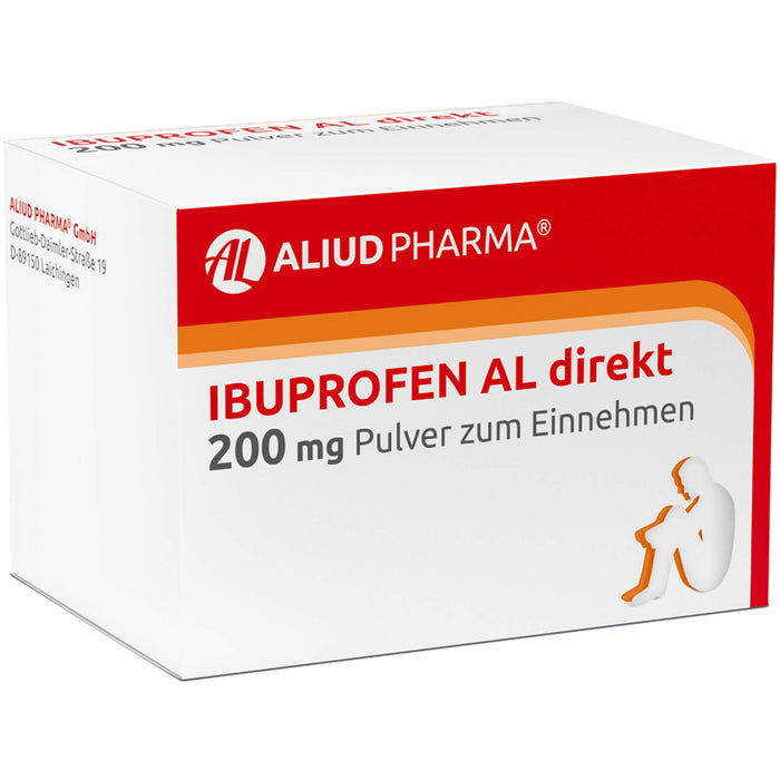 AL Ibuprofen direkt 200 mg Pulver bei Schmerzen und Fieber, 20 pcs. Powder