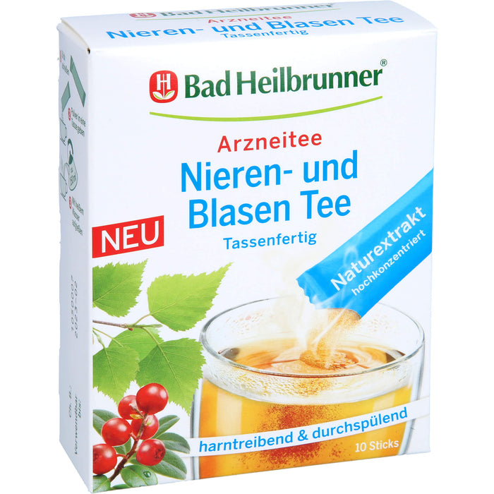 Bad Heilbrunner Nieren- u. Blasen Tee Tassenfertig, 10X1.2 g PUL