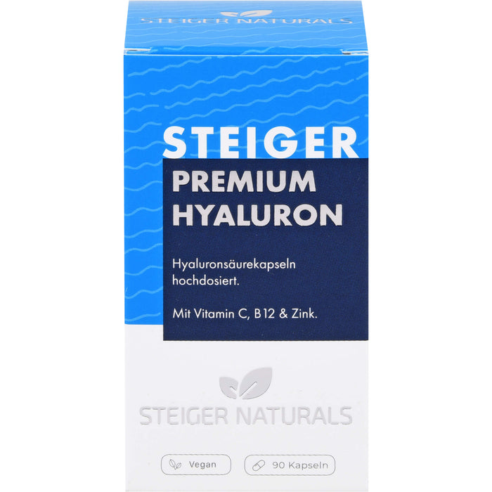 STEIGER NATURALS Premium Hyaluron Kapseln, 90 St. Kapseln