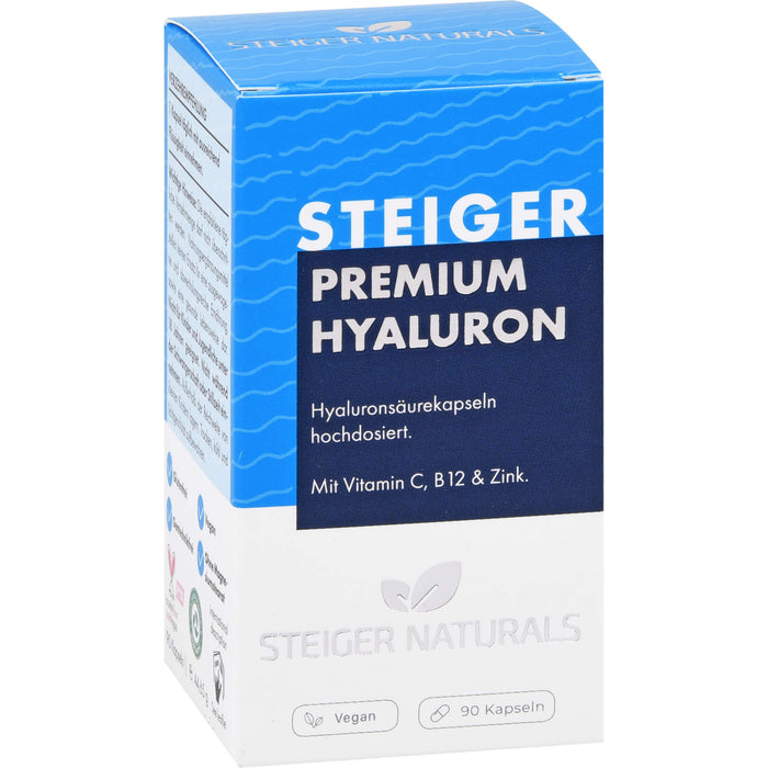 STEIGER NATURALS Premium Hyaluron Kapseln, 90 pc Capsules