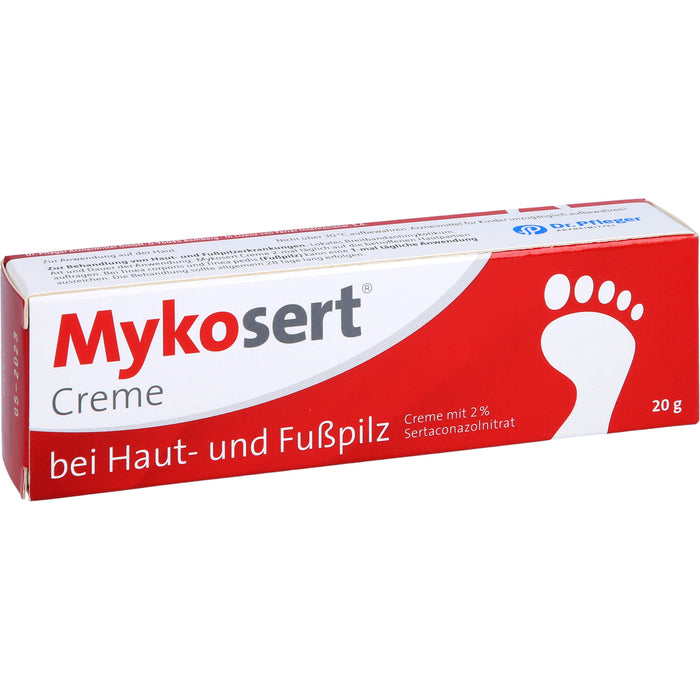 Mykosert Creme zur Behandlung von Haut- und Fußpilzerkrankungen, 20 g Cream