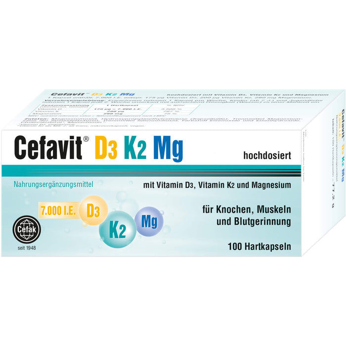 Cefavit D3 K2 Mg 7,000 I.E., 100 St HKP