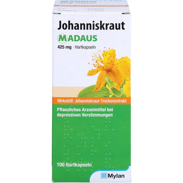 Johanniskraut MADAUS 425 mg Hartkapseln bei depressiven Verstimmungen, 100 St. Kapseln