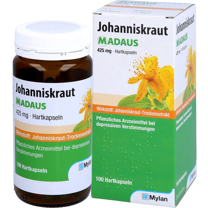 Johanniskraut MADAUS 425 mg Hartkapseln bei depressiven Verstimmungen, 100 pc Capsules