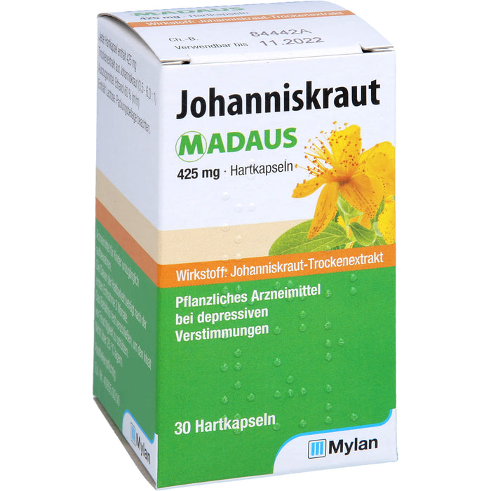 Johanniskraut MADAUS 425 mg Hartkapseln, 30 pcs. Capsules