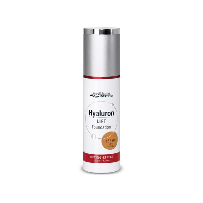 medipharma cosmetics Hyaluron Lift Foundation LSF30 soft bronze mit Lifting-Effekt, 30 ml Cream