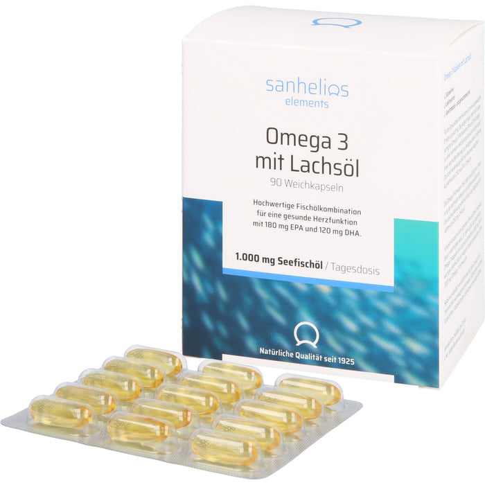 Sanhelios Omega 3 mit Lachsöl, 90 St KAP