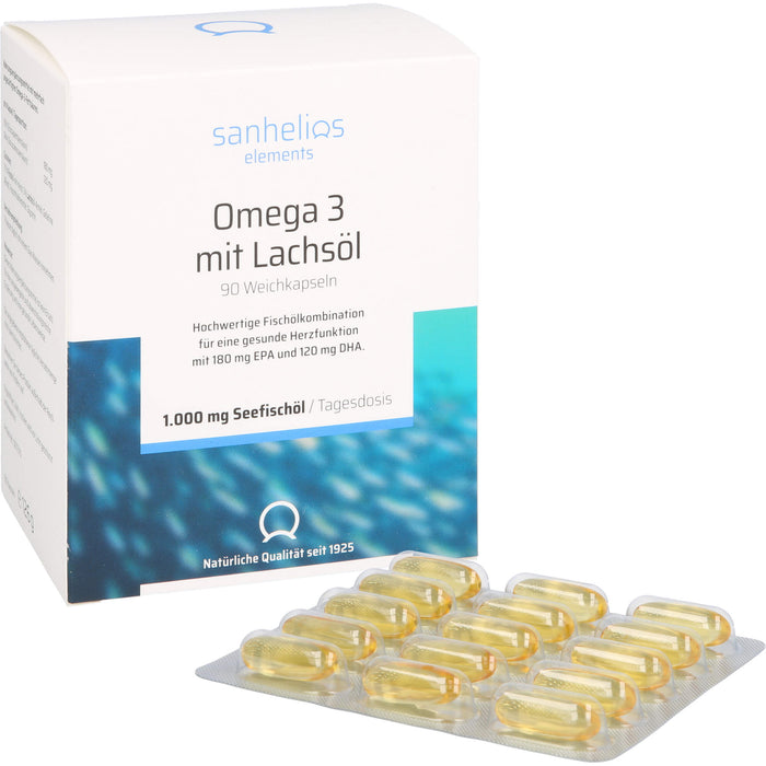 Sanhelios Omega 3 mit Lachsöl, 90 St KAP