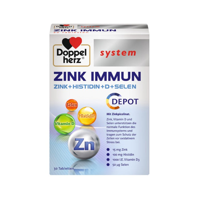 Doppelherz system Zink Immun Depot Tabletten, 30 pc Tablettes