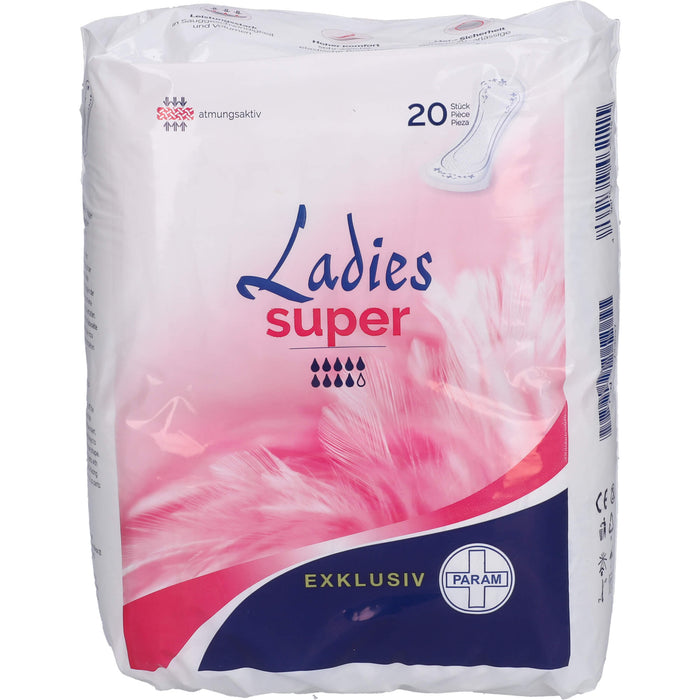 PARAM LADIES EXKLUSIV SUPER Inkontinenz-Einlagen, 20 St. Einlagen