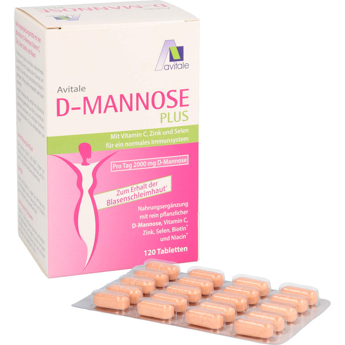 D-Mannose Plus 2000mg Tabl. m. Vit. u. Mineralst., 120 St TAB