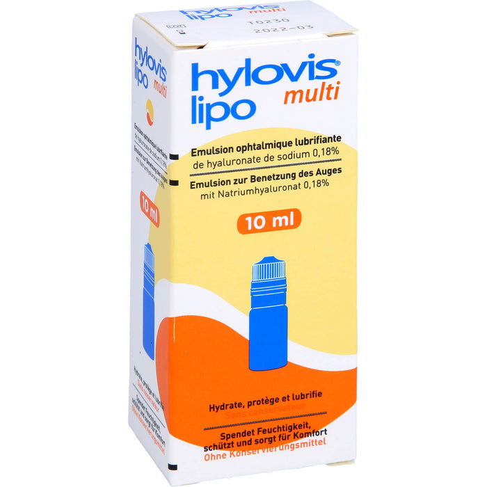 Hylovis lipo multi Augentropfen spendet Feuchtigkeit, 10 ml Lösung