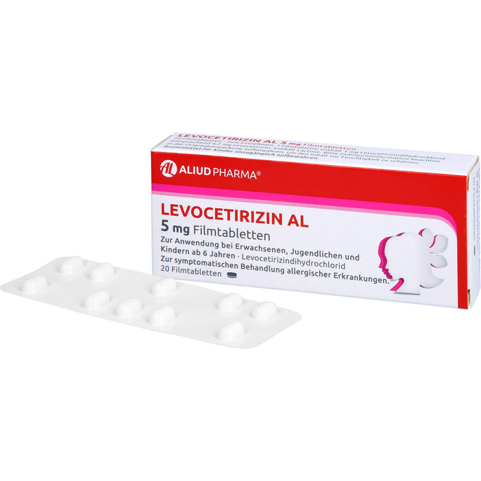 Levocetirizin AL 5 mg Filmtabletten, 20 St FTA