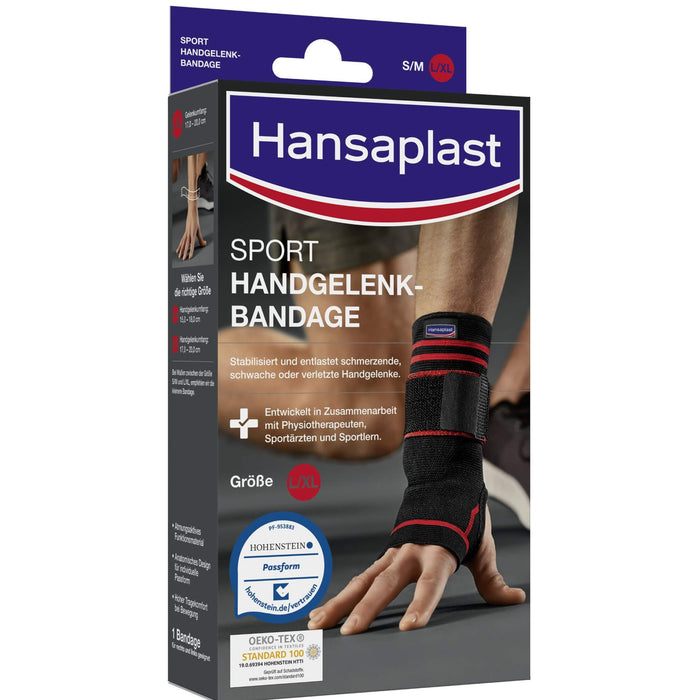 Hansaplast Sport Handgelenk-Bandage Größe L, 1 pc Bandage