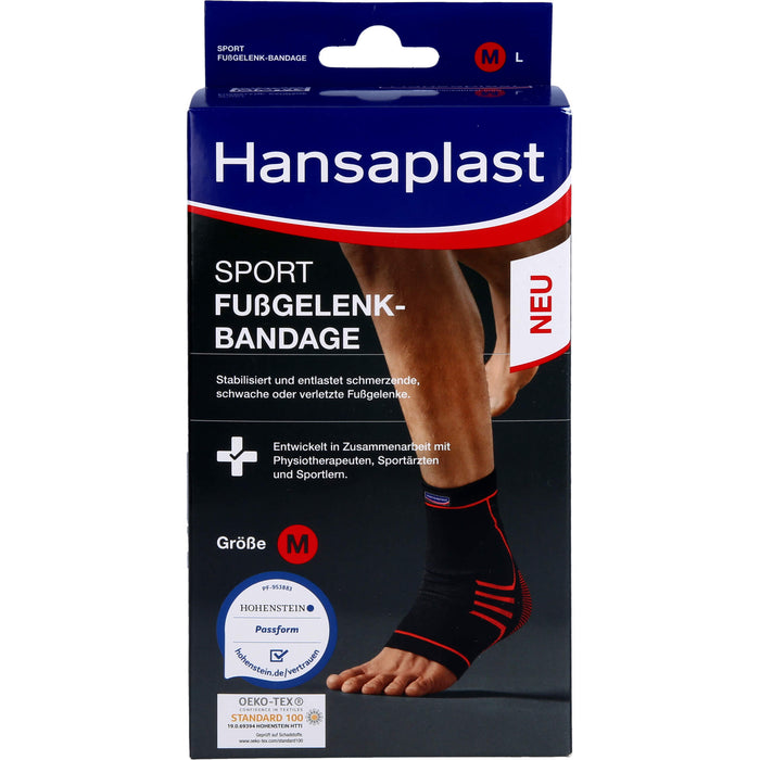 Hansaplast Sport Fußgelenk-Bandage Gr. M, 1 St BAN