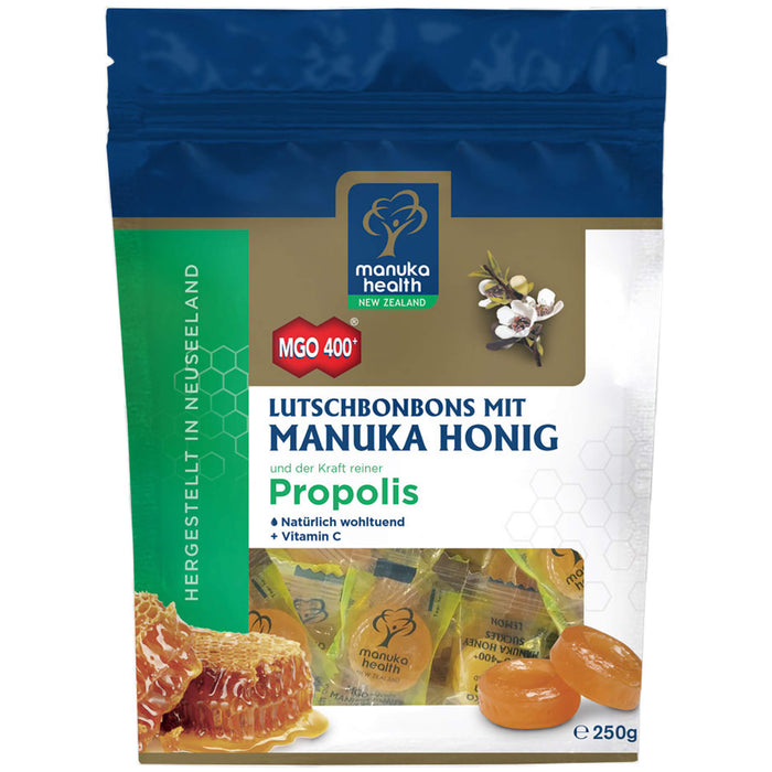 Manuka Health MGO 400+ Propolis Lutschbonbons, 250 g BON