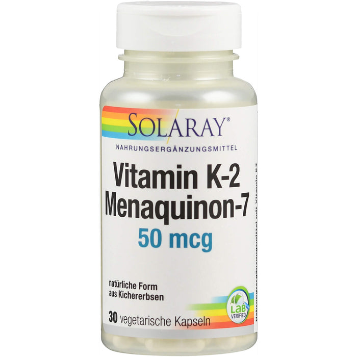 Vitamin K2 Menaquinon-7 50 mcg Solaray, 30 St KAP