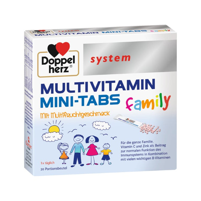 Doppelherz System Multivitamin Mini-Tabs Family, 20 pc Sachets