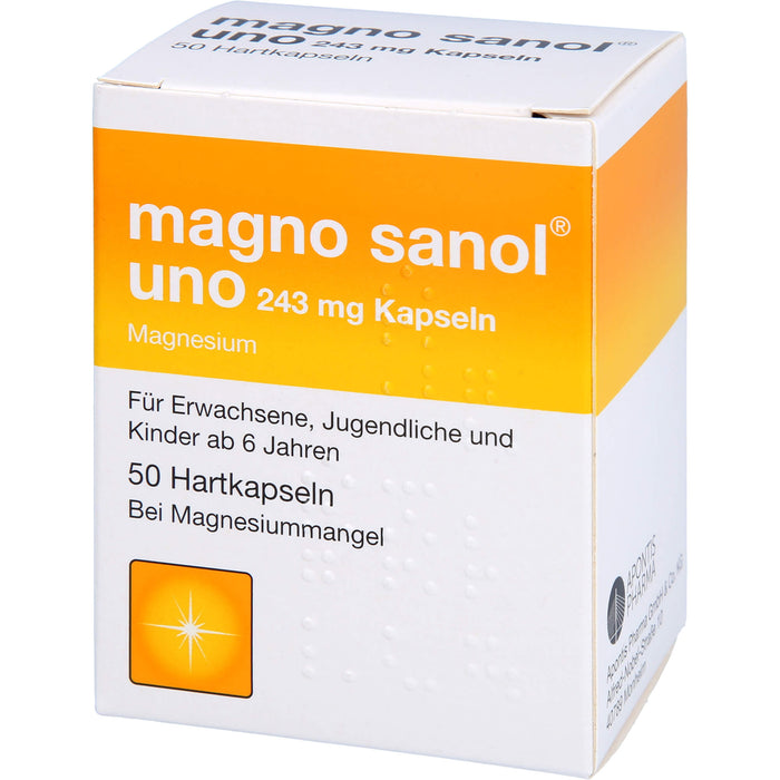 magno sanol uno 243 mg Kapseln, 50 St HKP