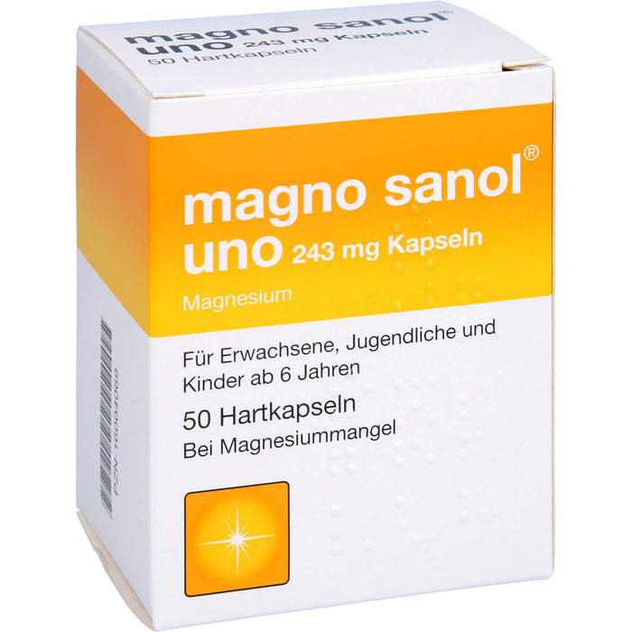 magno sanol uno 243 mg Kapseln, 50 St HKP