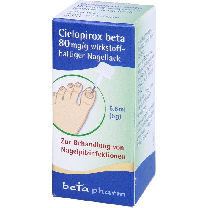 Ciclopirox Beta 80mg/g, 6.6 ml NAW