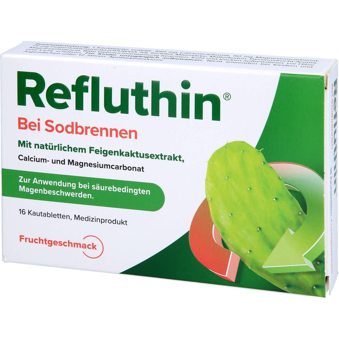 Refluthin bei Sodbrennen Kautabletten Frucht, 16 pc Tablettes