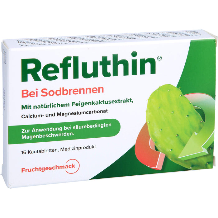 Refluthin bei Sodbrennen Kautabletten Frucht, 16 pc Tablettes