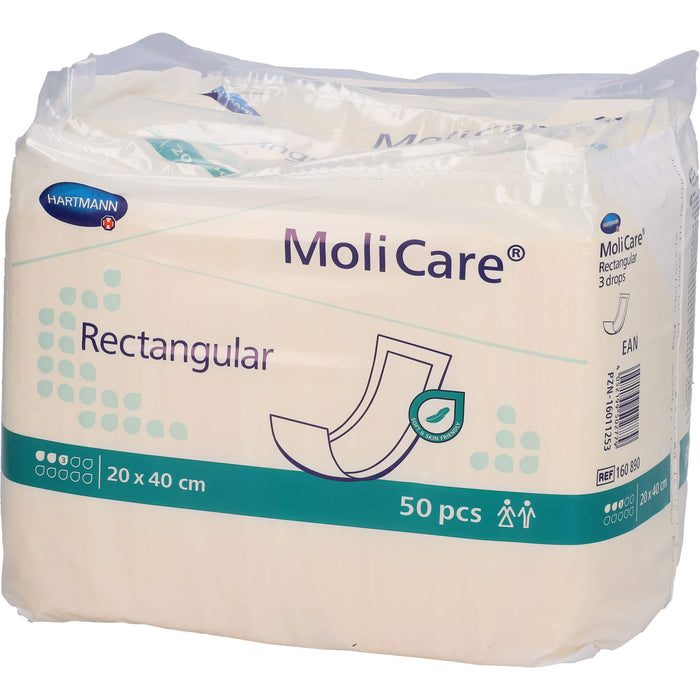 MoliCare Rectangular 3 Tropfen 20x40cm, 50 St BEU