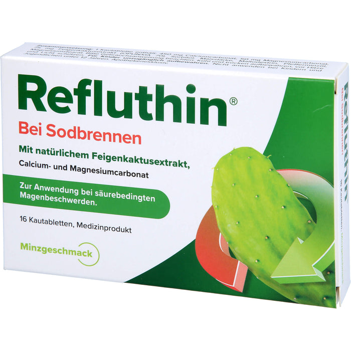 Refluthin bei Sodbrennen Kautabletten Minze, 16 pc Tablettes