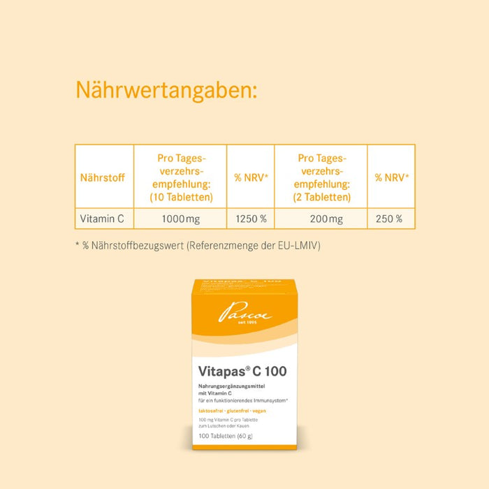 Pascoe Vitapas C 100 Tabletten, 100 St. Tabletten