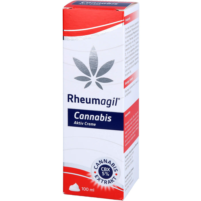 Rheumagil Cannabis Aktiv Creme bei Gelenkschmerzen, 100 ml Crème